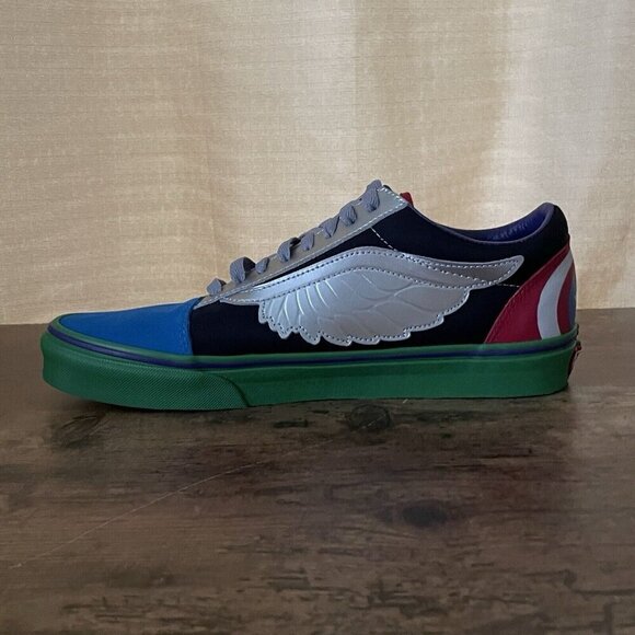 Vans x Marvel Old Skool Avengers Shoe Womens Sz 11 Leather Sneaker - Picture 5 of 10